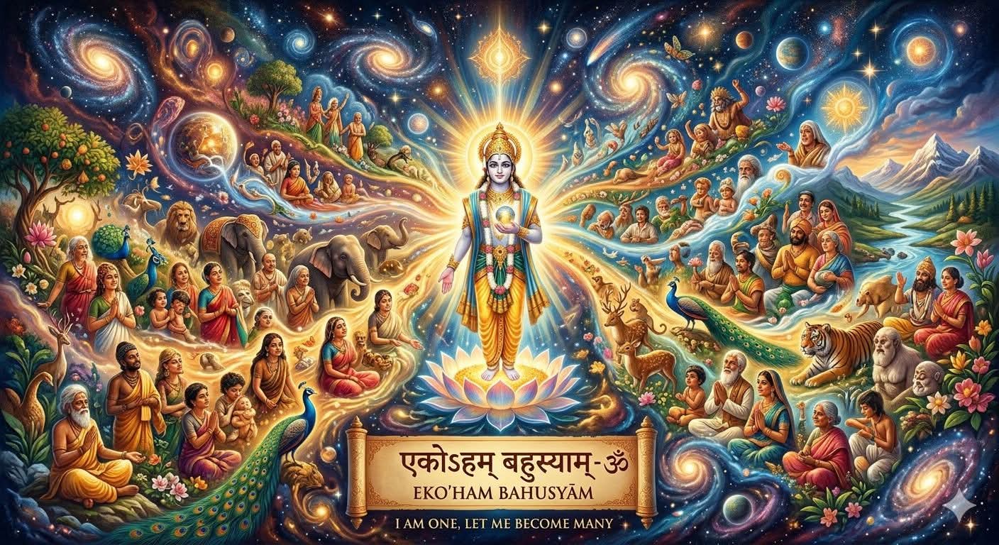 Jeevan ka Rahasya-ब्रह्मांड, ध्यानमग्न मानव और प्रकाश के मध्य विज्ञान तथा अध्यात्म की एकात्मता
