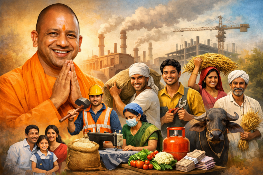 योगी राज में मजदूरों की बल्ले-बल्ले,दवा से लेकर पेंशन तक का मिल रहा लाभ