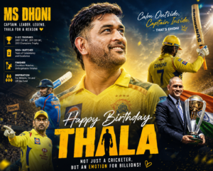 Happy Birthday Dhoni:45 साल के हुए ‘कैप्टन कूल’