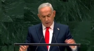 Benjamin Netanyahu in UN संयुक्त राष्ट्र में गरजे नेतन्याहू, कहा-गाजा नरसंहार सबसे बड़ा झूठ