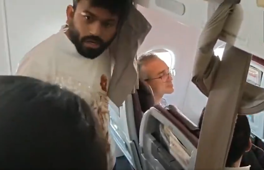 Abhijeet dipke in plane